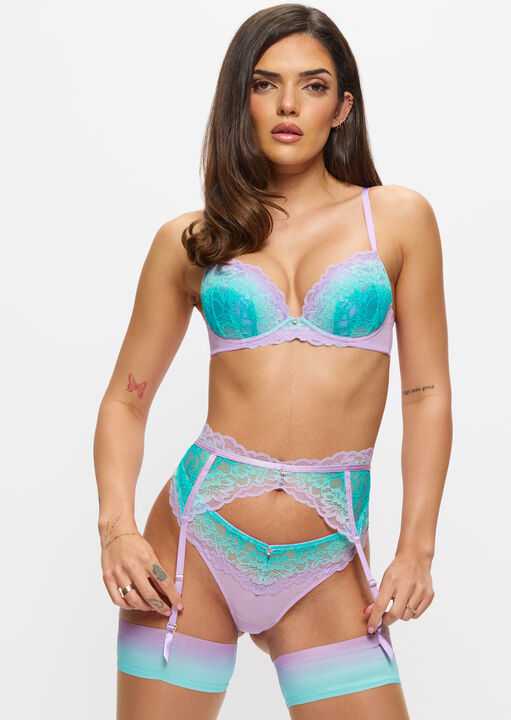 Ann Summers Sexy Lace Suspender Belt Lilac