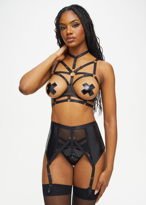 Ann Summers Tempt Waspie Black