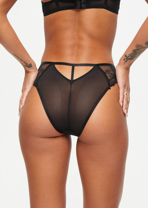 Ann Summers The Icon High Waisted Brazilian Black