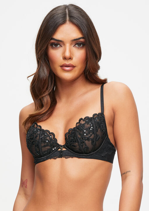 ann summers The Icon Non Padded Plunge Bra Black
