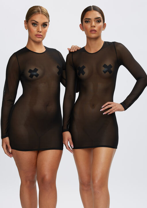 Ann Summers The Visionary Long Sleeve Dress Black