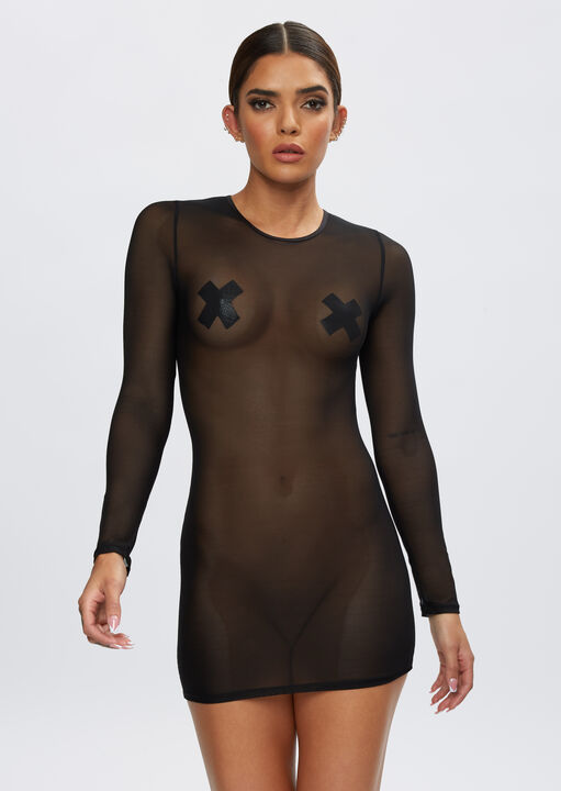 ann summers The Visionary Long Sleeve Dress Black