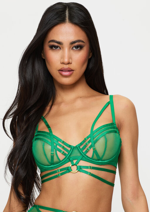 ann summers Capturing Non Pad Balcony Bra Bright Green