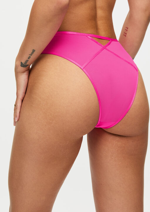 Ann Summers Desiring Decadence High Waist Brazilian Bright Pink