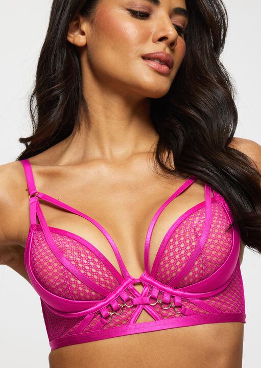 Ann Summers Evoke Non Padded Plunge Bra Bright Pink