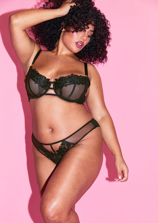 Ann Summers Irreplaceable Non Padded Balcony Bra Black