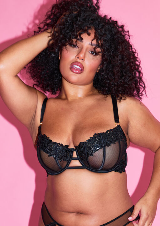 ann summers Irreplaceable Non Padded Balcony Bra Black