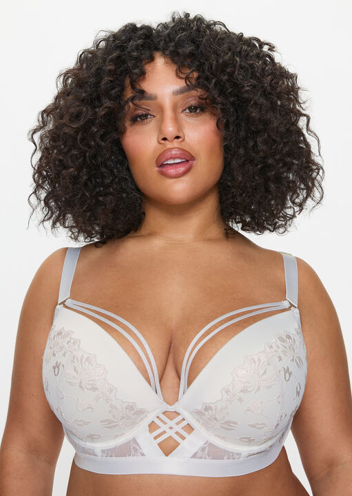 ann summers Mirage Fuller Bust Padded Plunge Bra Ivory