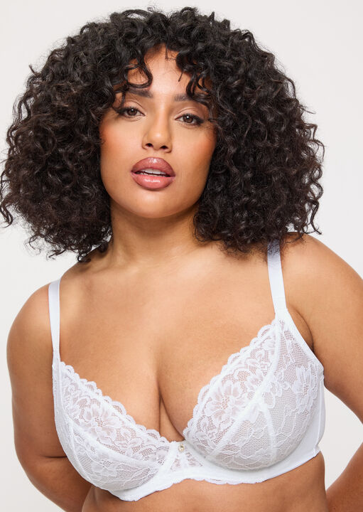 ann summers Sexy Lace Fuller Bust Non Padded Plunge Bra White