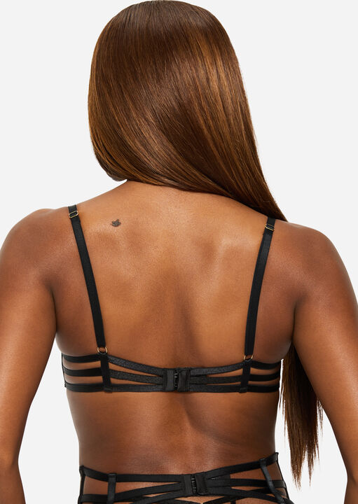 Ann Summers Sheer Desire Non-Padded Plunge Bra Black