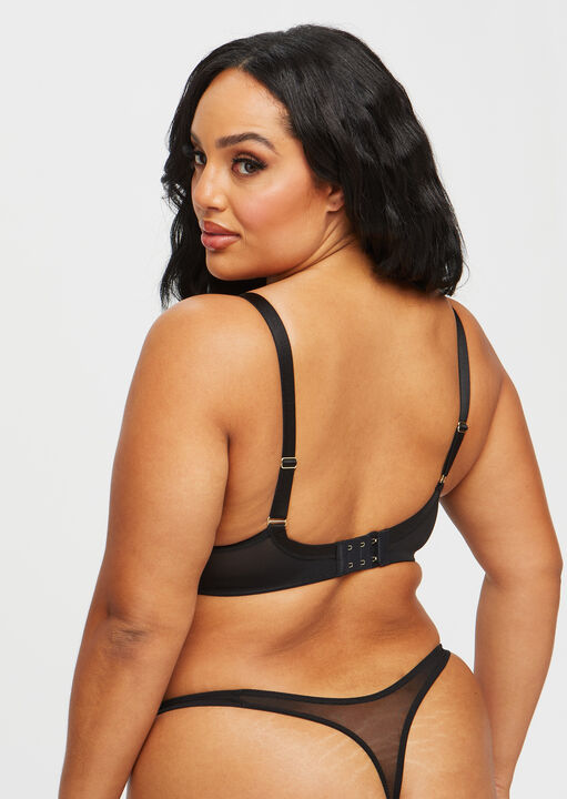 Ann Summers The Hero Fuller Bust Non Padded Bra Black/Red