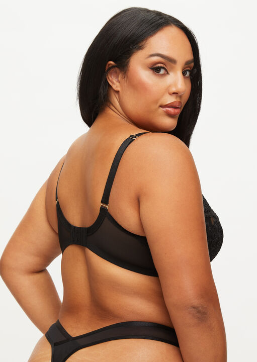 Ann Summers The Icon Fuller Bust Non Padded Balcony Bra Black