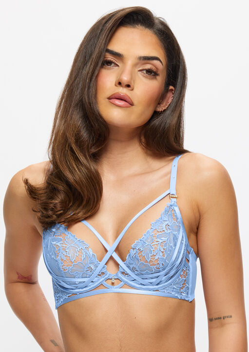 ann summers Untold Desire Non-Padded Plunge Bra Light Blue