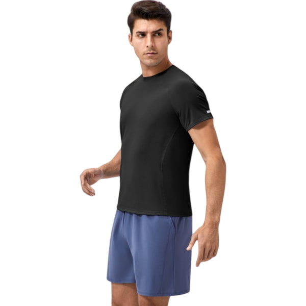 Anna Kaci Anna-Kaci Active Men's Classic Crew Neck Active T-Shirt With Lightweight Quick-Dry Fabric For Performance Comfort