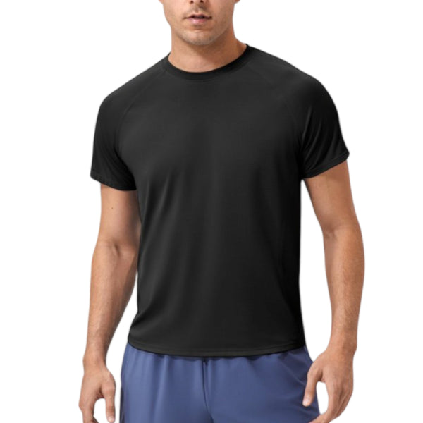 anna kaci Anna-Kaci Active Men's Classic Crew Neck Active T-Shirt with Lightweight Quick-Dry Fabric for Performance Comfort