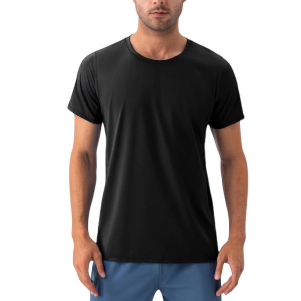 anna kaci Anna-Kaci Active Men's Classic Fit Athletic T-Shirt with Quick-Dry Fabric and Short Sleeves