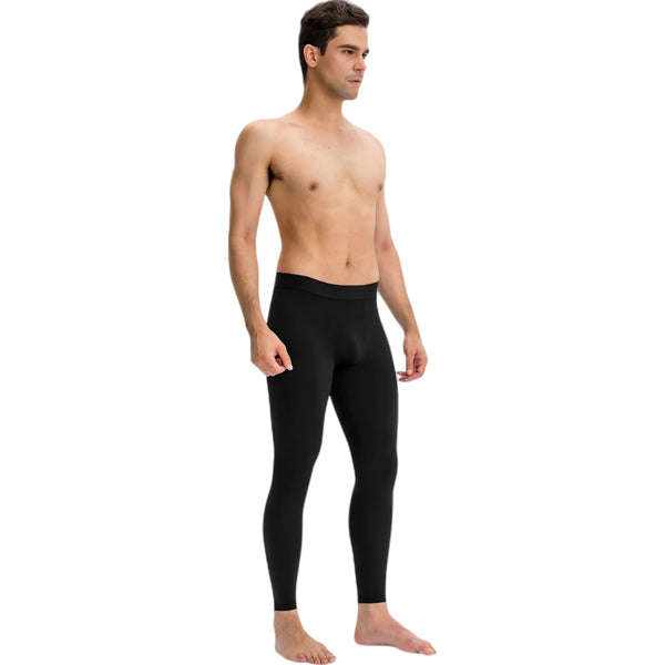 Anna Kaci Anna-Kaci Active Men's Full Length Seamless Compression Leggings With Smooth Wide Waistband And Second-Skin Fit