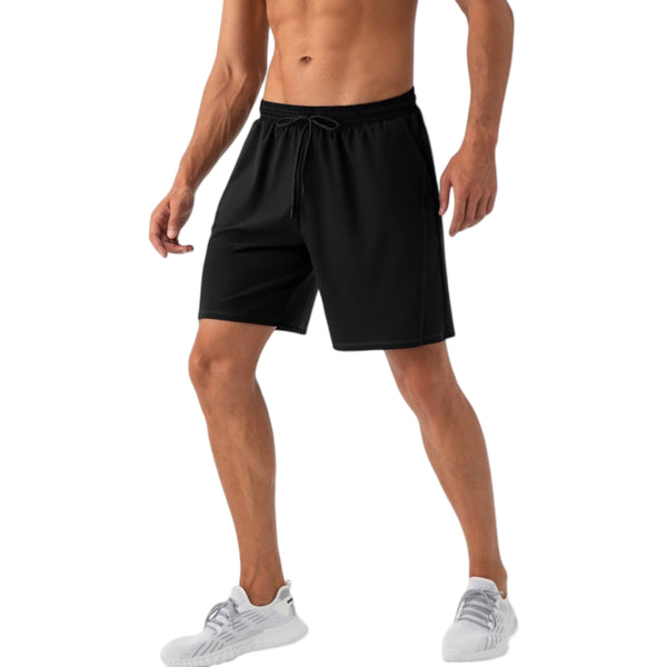Anna Kaci Anna-Kaci Active Men's Lightweight Athletic Training Shorts With Elastic Waistband And Adjustable Drawstring Fit