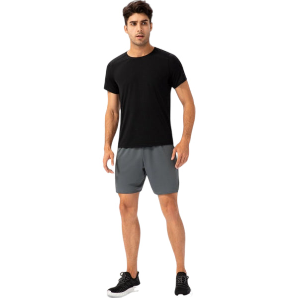 Anna Kaci Anna-Kaci Active Men's Lightweight Crew Neck Short Sleeve Active T-Shirt With Breathable Stretch Fabric For Sports And Training