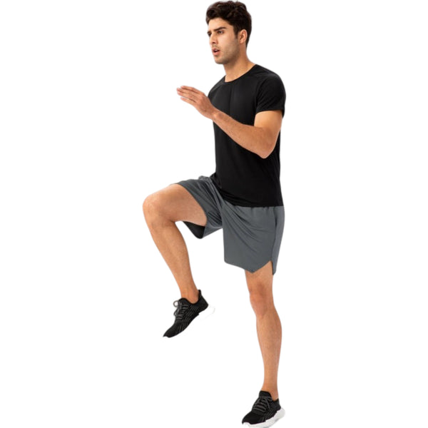 Anna Kaci Anna-Kaci Active Men's Lightweight Crew Neck Short Sleeve Active T-Shirt With Breathable Stretch Fabric For Sports And Training