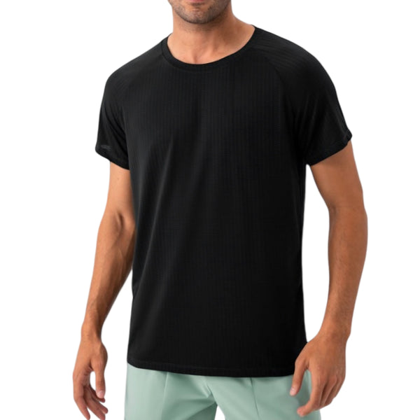 anna kaci Anna-Kaci Active Men's Lightweight Performance T-Shirt with Moisture-Wicking Fabric and Raglan Sleeves