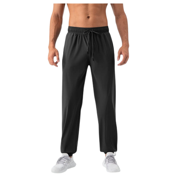 anna kaci Anna-Kaci Active Men's Lightweight Stretch Lounge Pants with Adjustable Drawstring Waist and Straight Leg Fit