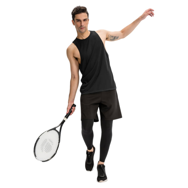 Anna Kaci Anna-Kaci Active Men's Muscle Workout Tank Top With Deep Armholes And Lightweight Breathable Fabric