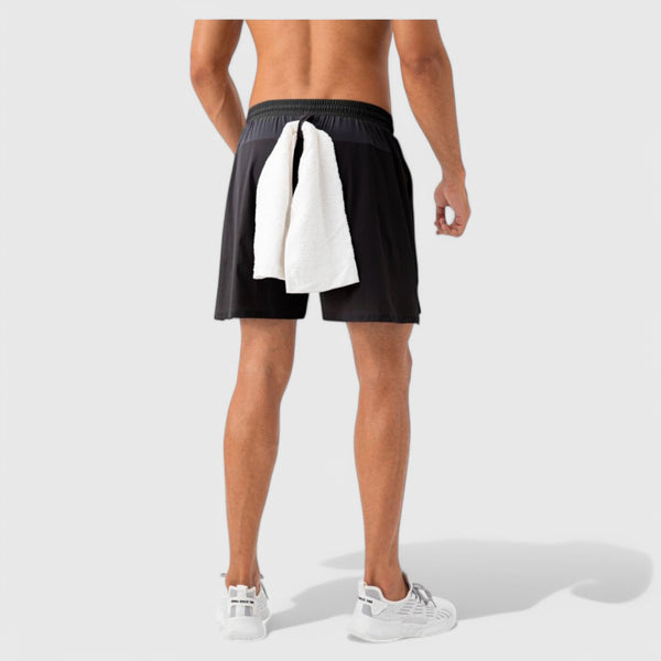 Anna Kaci Anna-Kaci Active Men's Quick Dry Training Shorts With Elastic Waistband Adjustable Drawstring And Side Vents