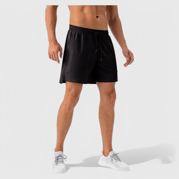 Anna Kaci Anna-Kaci Active Men's Quick Dry Training Shorts With Elastic Waistband Adjustable Drawstring And Side Vents