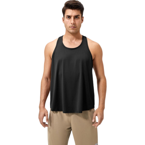 Anna Kaci Anna-Kaci Active Men's Racerback Muscle Tank Top With Wide Armholes And Breathable Athletic Fit