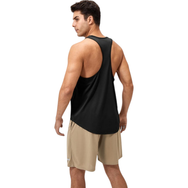 Anna Kaci Anna-Kaci Active Men's Racerback Muscle Tank Top With Wide Armholes And Breathable Athletic Fit
