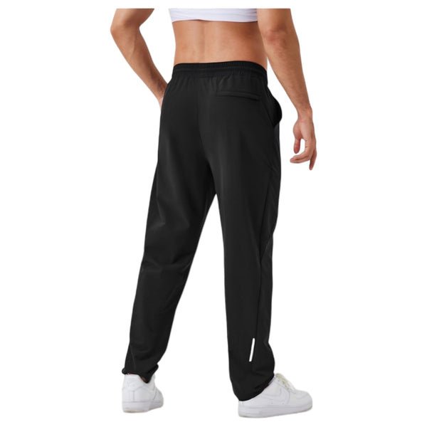 Anna Kaci Anna-Kaci Active Men's Relaxed Fit Drawstring Pants With Patch Pockets And Elastic Waistband For Casual Wear