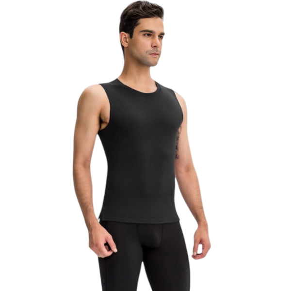Anna Kaci Anna-Kaci Active Men's Sleeveless Compression Tank Top With Smooth Stretch Fabric For Athletic Performance
