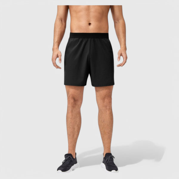 Anna Kaci Anna-Kaci Active Men's Solid Color Pull-On Athletic Shorts With Elastic Waistband Lightweight Quick Dry Fabric