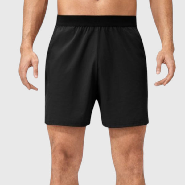anna kaci Anna-Kaci Active Men's Solid Color Pull-On Athletic Shorts with Elastic Waistband Lightweight Quick Dry Fabric