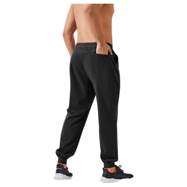 Anna Kaci Anna-Kaci Active Men's Tapered Lounge Pants With Stretch Waistband And Elastic Cuffs For Everyday Comfort