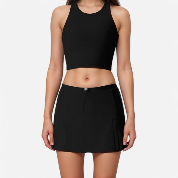 anna kaci Anna-Kaci Active Women's Athletic Skort with Side Pocket and Built-In Shorts