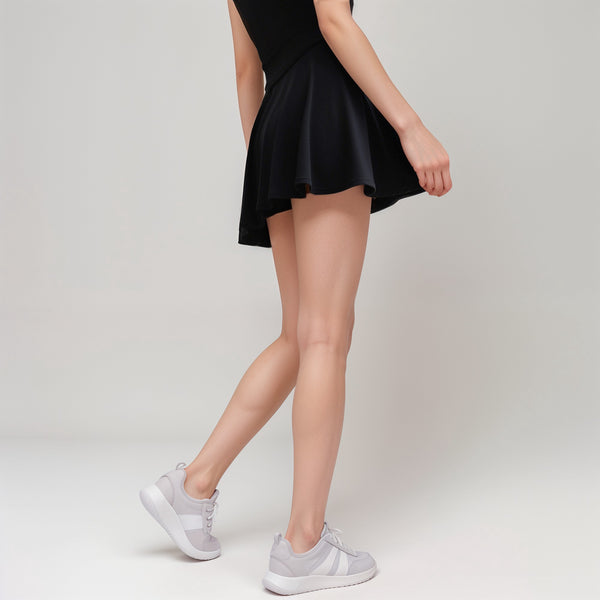 Anna Kaci Anna-Kaci Active Women's Flowy Active Skirt With Smooth High Waistband And Lightweight Stretch Fabric