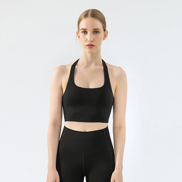anna kaci Buttery Soft Halter Active Top