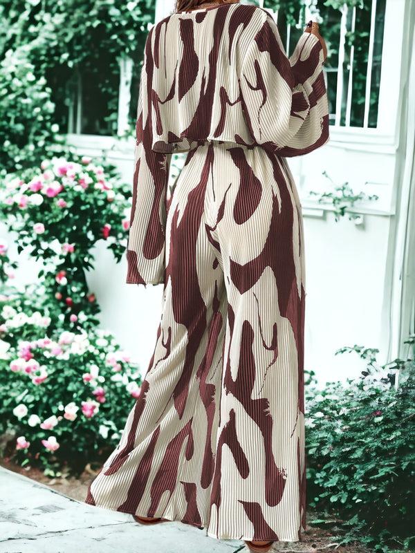 Anna Kaci Casual Printed Two-Piece Set Outfit