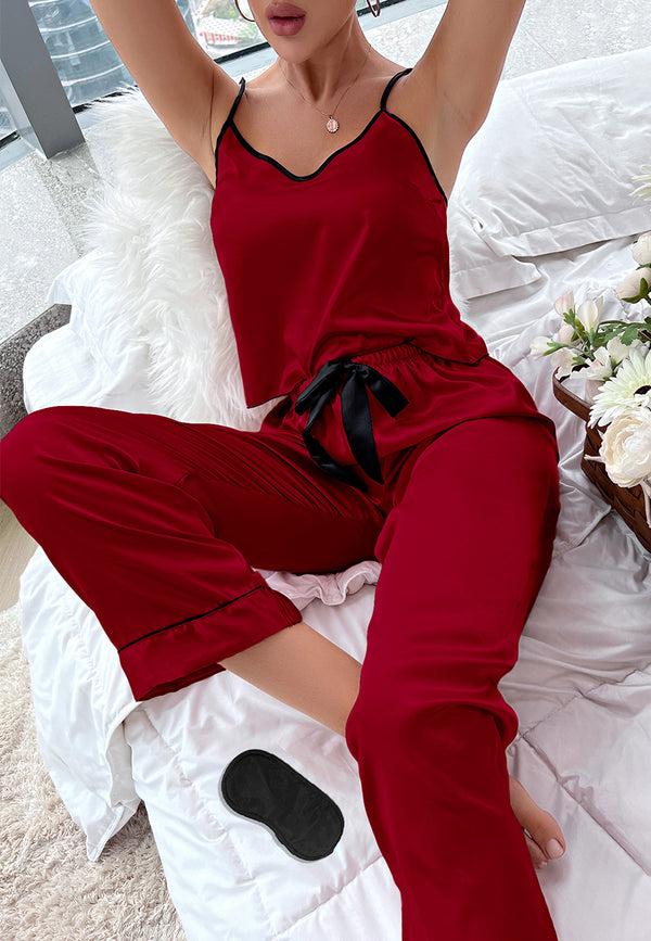 Anna Kaci Contrast Piping Basic Lounge Set