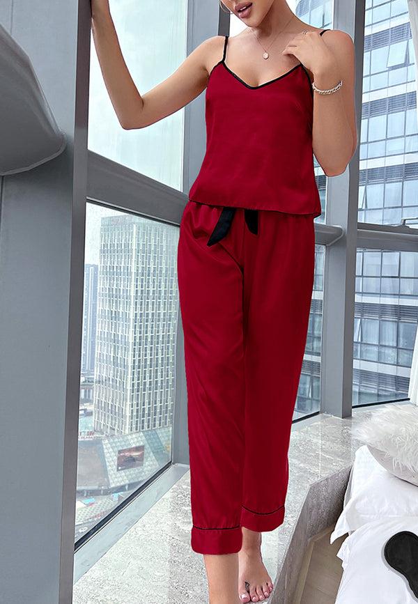 Anna Kaci Contrast Piping Basic Lounge Set