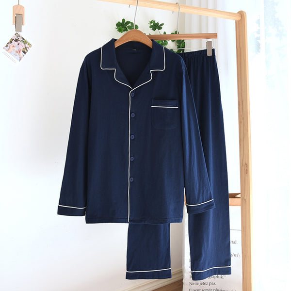 Anna Kaci Contrast Piping Pajama Coordinates