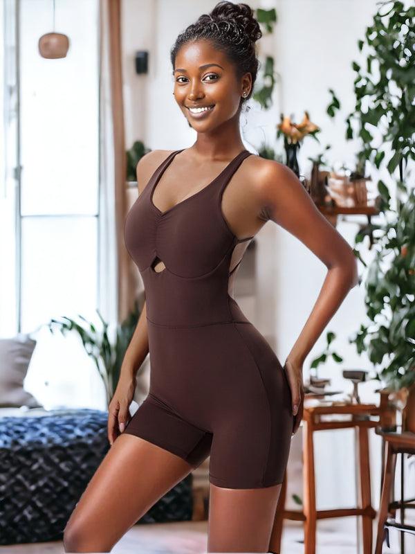 Anna Kaci Cross Backed One-Piece Sportswear