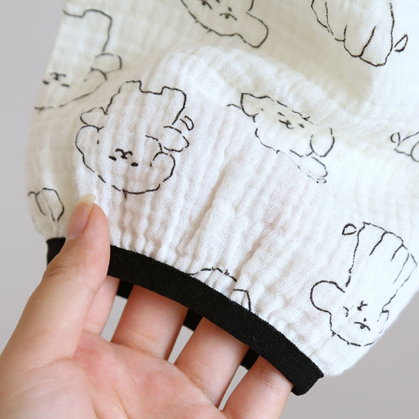 Anna Kaci Dog Pattern Textured Pajama Coordinates