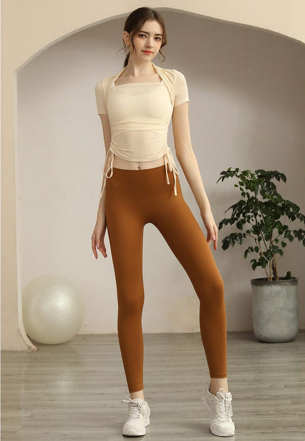 Anna Kaci Drawstring Short Sleep Active Top