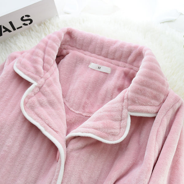 Anna Kaci Faux Fur Textured Pajama Coordinates