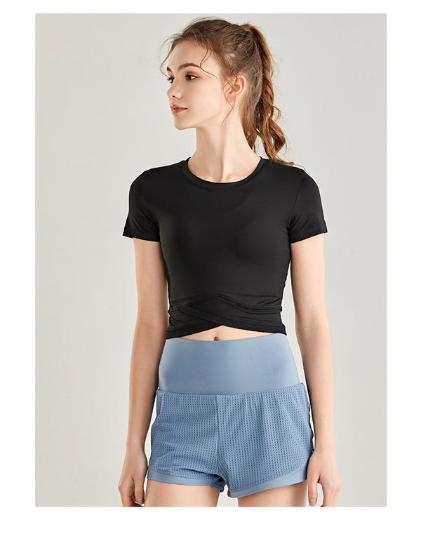 anna kaci Fitted Cropped Tee