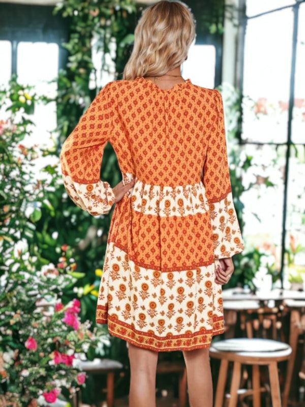 Anna Kaci Floral Pattern Boho Dress