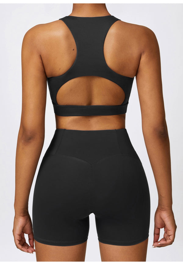 Anna Kaci High Waist Activewear Shorts